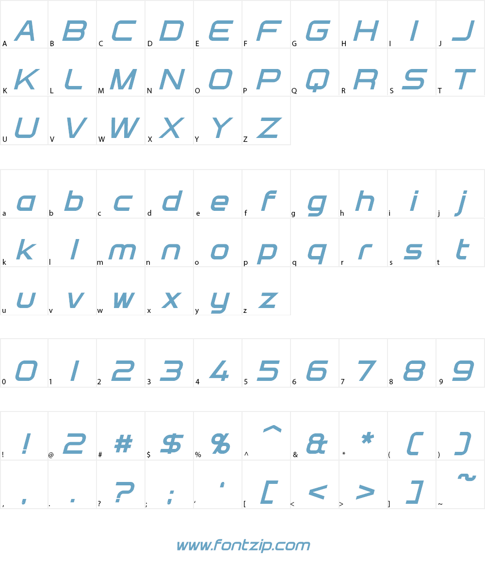 Directive Four Font Character